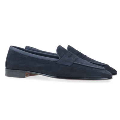 5541-T01 JANUS CALF NAVY - Sfoderato